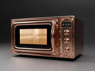 Vintage Microwave Oven 3D model