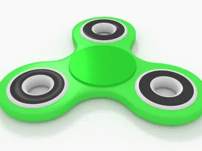 Fidget Spinner with 7 Textures 3D model