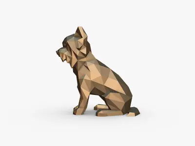 Yorkshire Terrier figure 3D print model
