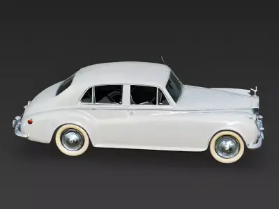 Vintage Royal Limousine 3D Model Low-poly 3D model