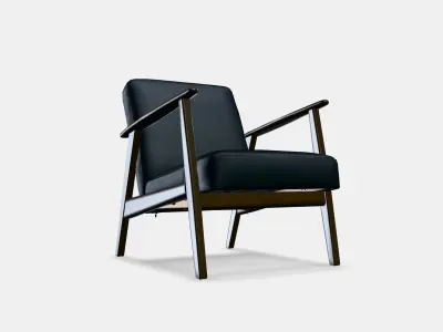 EKENASET Armchair Low-poly 3D model