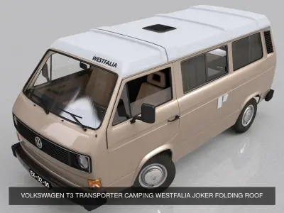 VOLKSWAGEN TRANSPORTER T3 1979 -1987 3D Model Pack
