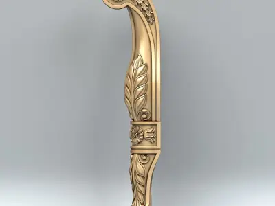 Furniture leg 012 3D model