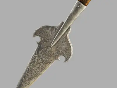 Swiss polearm 3D model