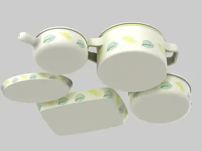 Terracotta Pots 3D model