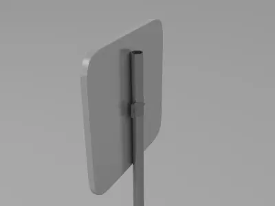 Parking sign 3D model