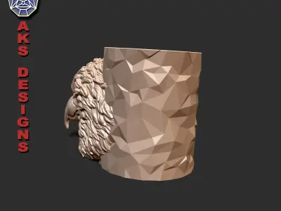 Eagle version 1 Flowerpot 3D print model