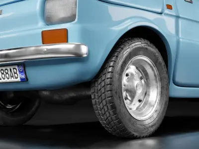 Fiat 126  1973 3D model