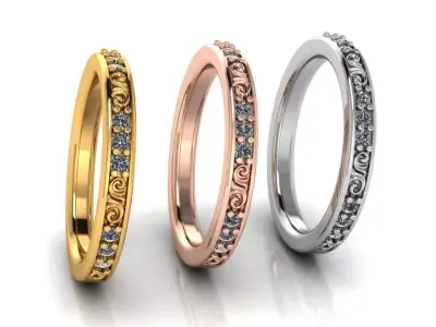 Rings for Women 3D print model
