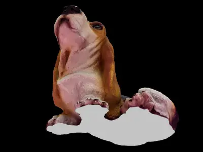 Dog decoration Free 3D model