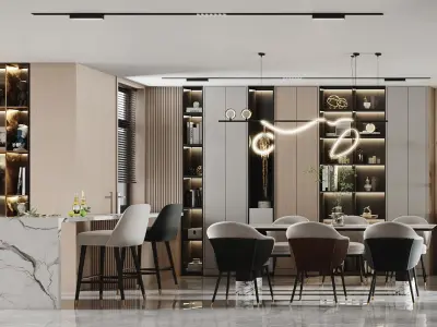 villa decoration Home Guest Modern 3D model