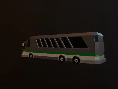 Bus Low-poly 3D model
