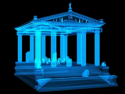 NeoClassical GrecoRoman Painting Scene 3D model