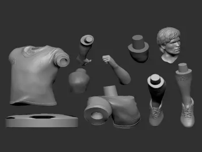 Diego Maradona 3D Printable  3D print model