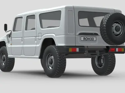 Toyota Mega Cruiser Low-poly 3D model