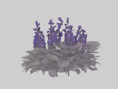 Salvia model Low-poly 3D model