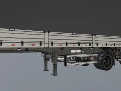 Trailer 2 eixos facchini MODELO1  3D model