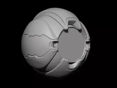 Sci-Fi Mechanical Sphere 3D print model