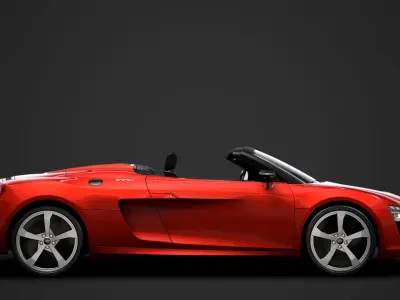 Audi R8 E Tron Spyder 2016 3D model