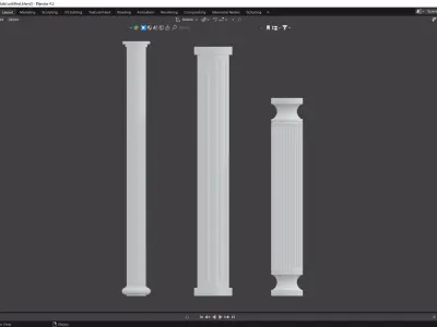 Column Pack Free 3D model