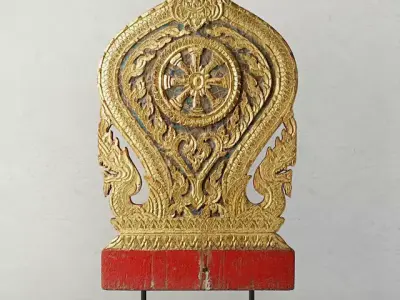 19th Century Thai Wood Carving 2 3D model