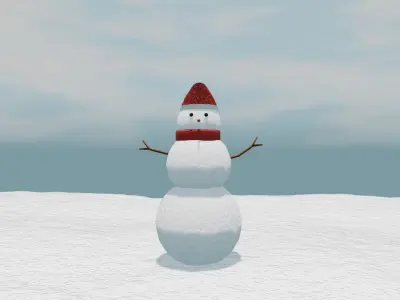 snowman Free 3D model