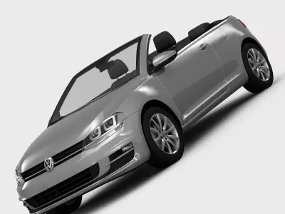 Volkswagen Golf 7 Cabriolet 2014 3D model