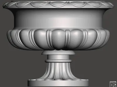 Decorative vase - 3d model for CNC - DecorativeVase003 3D model