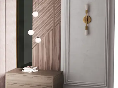 Decorative Wall panel  45 3D model