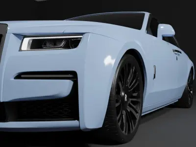Rolls-Royce ghost Low-poly 3D model