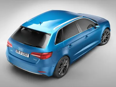 Audi A3 Sportback 2017 3D model