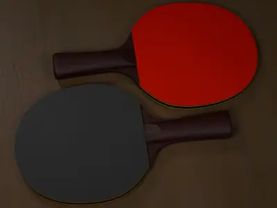 Table Tennis Rackets 3D model