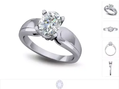 Women ring 3dm stl render detail 3D print model 27