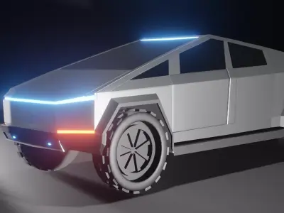 CYBERTRUCK Modle Low-poly 3D model