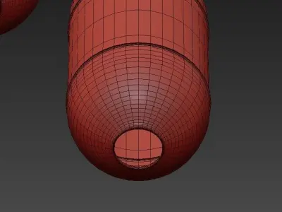 COCOON two spheres hanging from ceiling 3D model