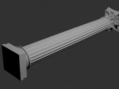 Columna decorativa Free 3D model