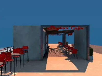Cafe Building 3D model