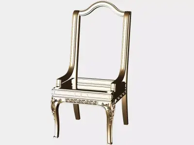 Carved chair for cnc 17 3D model