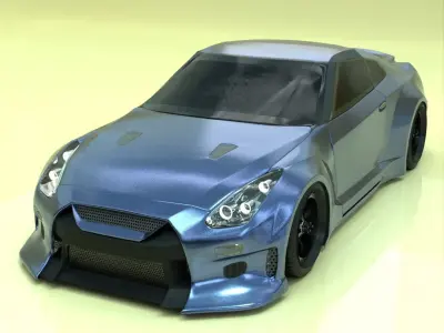 Highly Detailed speed hunter 3D Model for CGTrader 3D model