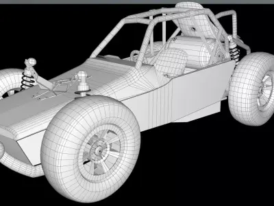 PUBG Buggy 3D model