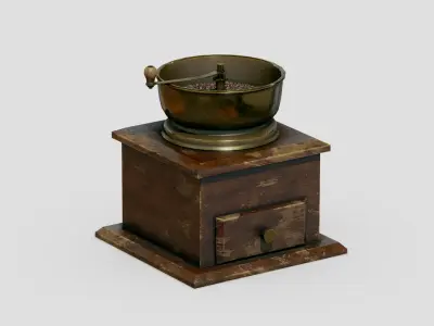 Coffee Grinder Free low-poly 3D model