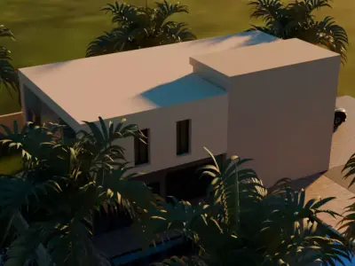 Luxury House 3D Model 3D model