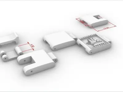 MEN CREST BRACELET  3D print model