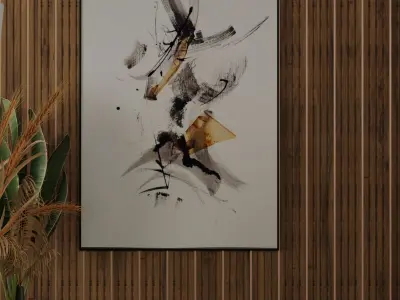 living room interior design scene 3d model 4 3D model 3D model