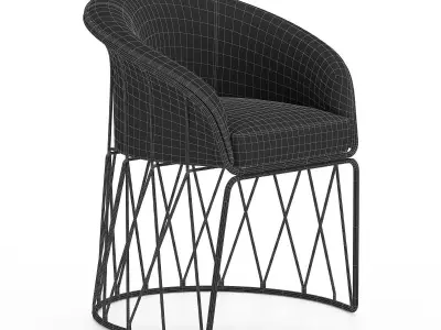 Equipal chair LUTECA Low-poly 3D model