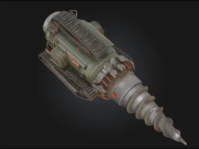 Subterranean Drill Machine  Engineered for the Depths 3D model