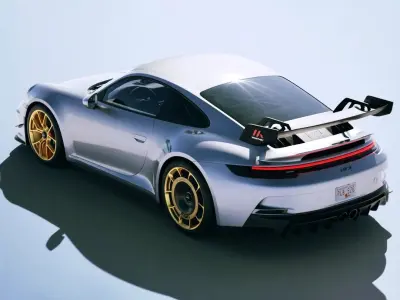 Porsche 911 GT3 992 Manthey Racing 2022 3D model