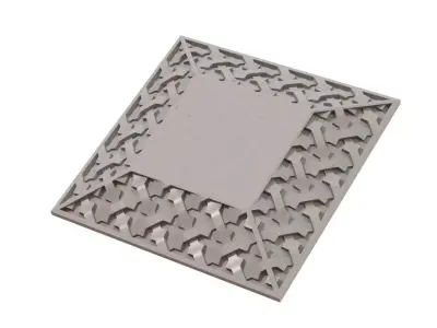 Arabesque moucharabieh panel 3D print model