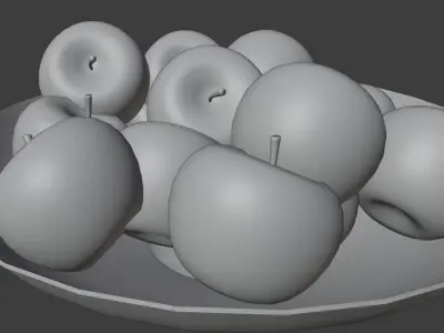 Realistic apples low-poly and low-price Low-poly 3D model