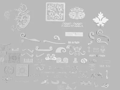 Ancient Chinese Architectural DecorationsAncient Architecture 3D model